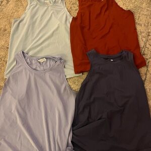 All in Motion Women's athletic Tank Tops - Light Blue, Red, Lavender, Navy